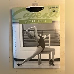 Black Capezio Ultra Soft Footed Tights